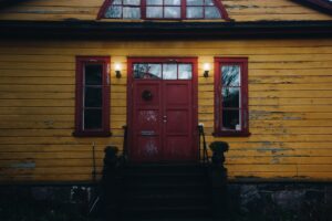 Photo Red door